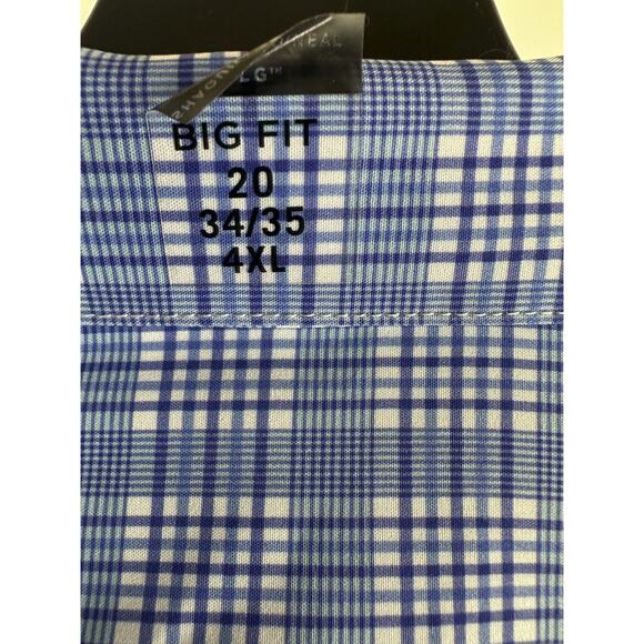 NWT Shaquille O'Neal XLG Big Fit Cooling Dress Shirt 20 34/35 4XL - Picture 5 of 9